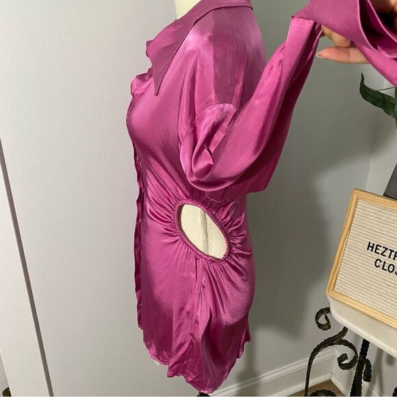Setre Ecru Tunic Top in Satin Pink - Picture 6 of 13